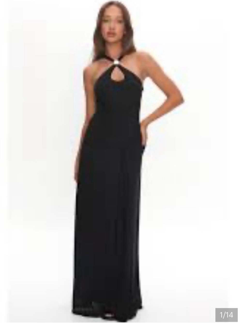 Vintage Roman Keflay Halterneck  Maxi Dress